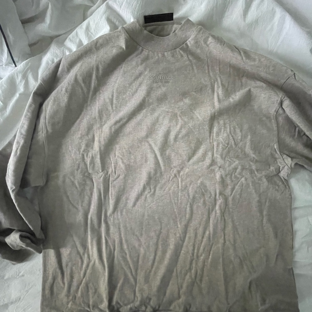 ESSENTIALS LS Tee - Core Heather / S - Picture 2 of 4